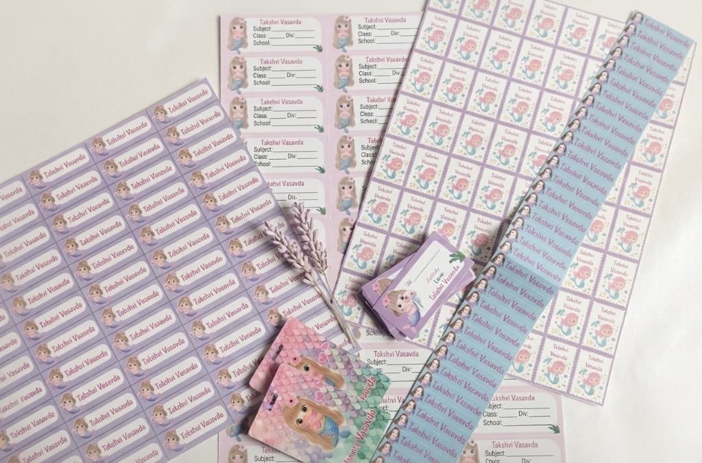 Back to school labels combo